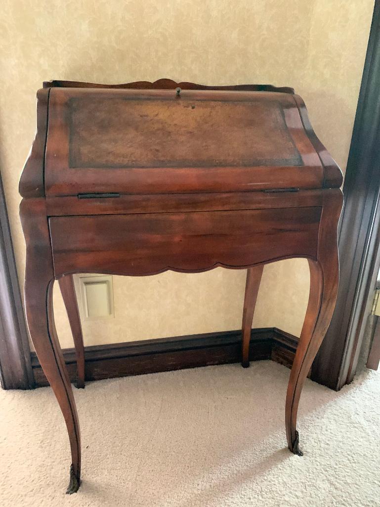 Solid Wood Writing Desk. This is 34" Tall x 22" Wide x 15" Deep - As Pictured