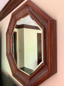 Large Wood Framed Mirror. This is 43" x 43" - As Pictured