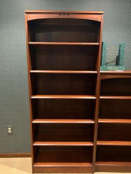 Ethan Allen Solid Wood Bookcase (1 of 3). This is 73" Tall x 30" Wide x 11.5" Deep. - As Pictured