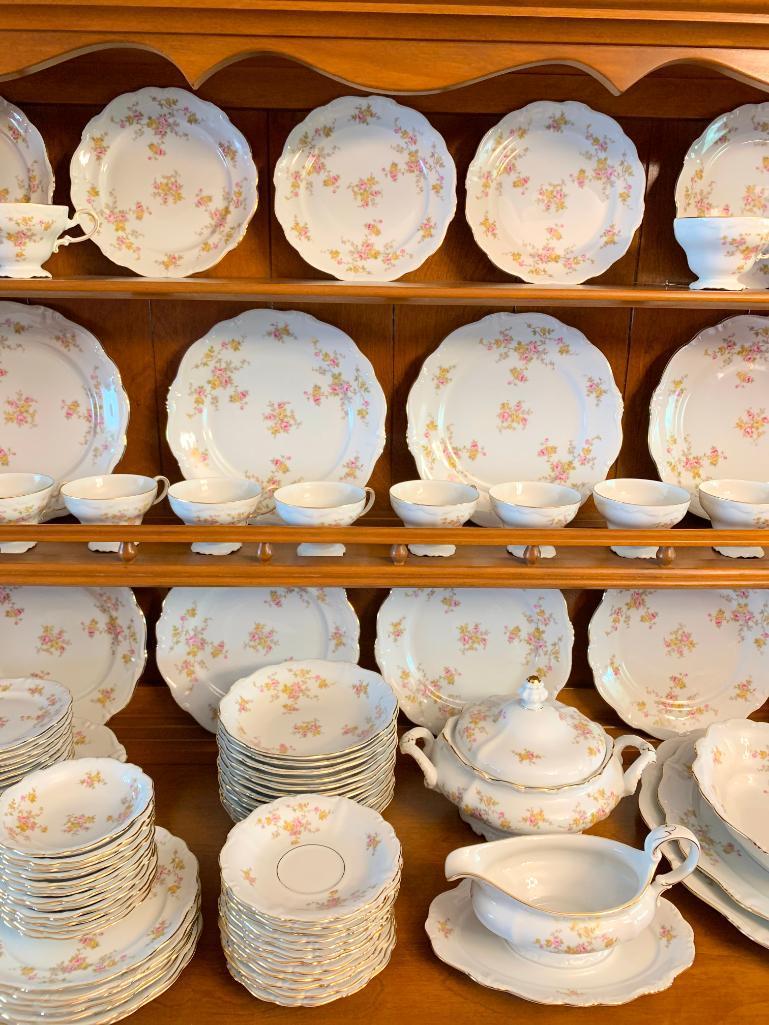 Lot of Bavaria Porcelain China Set Service for 12 - As Pictured