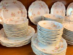 Lot of Bavaria Porcelain China Set Service for 12 - As Pictured