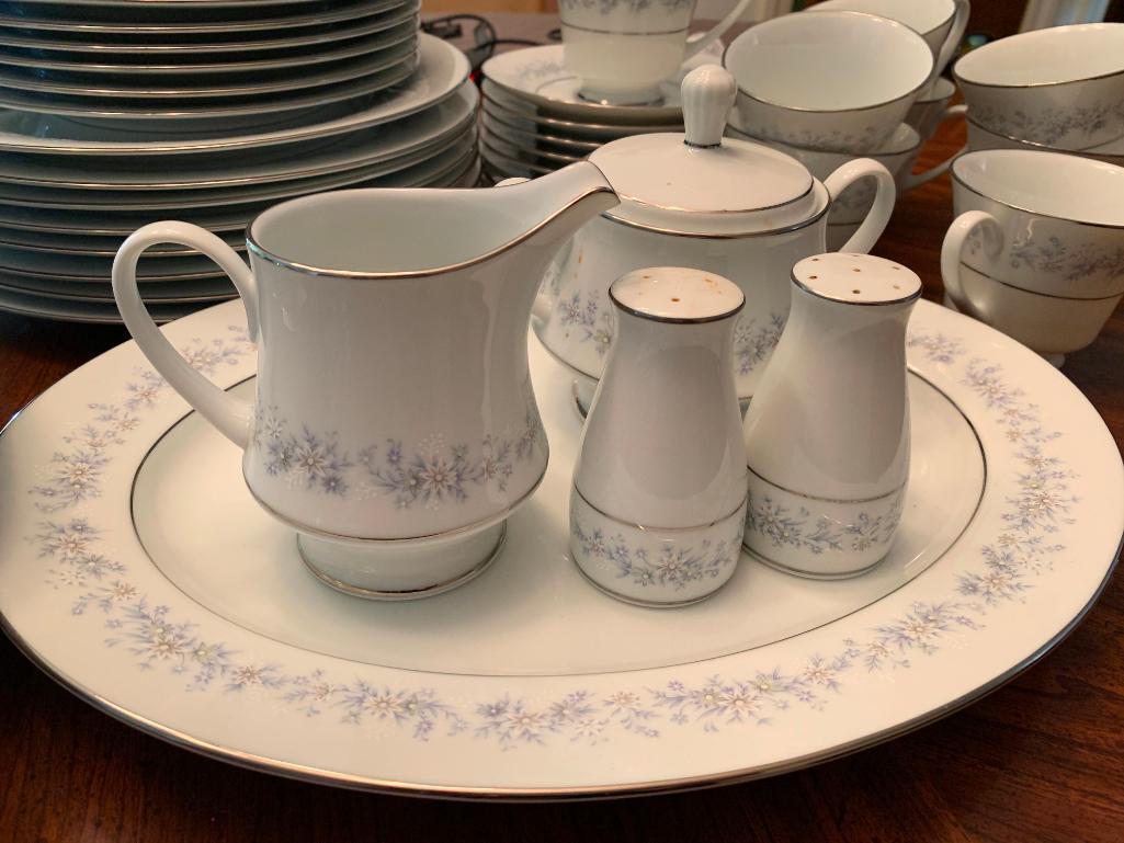 Contemporary Noritake China "Marywood" Pattern Setting for 8 w/Minor Chipping - As Pictured