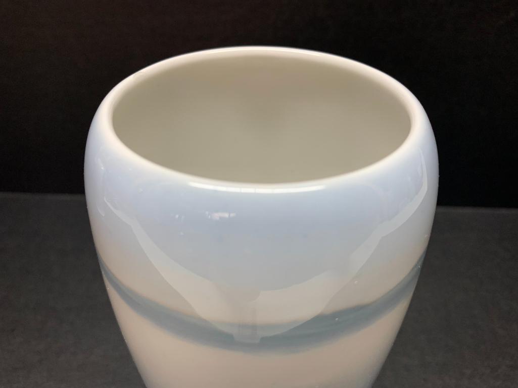 Royal Copenhagen Porcelain Vase w/Butterfly Design. This is 6.75" Tall - As Pictured