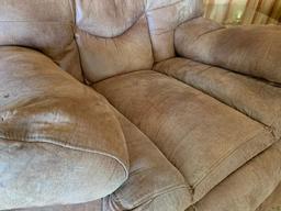 Oversized Faux Leather Recliner. This is 41" T x 31" W x 32" D - As Pictured