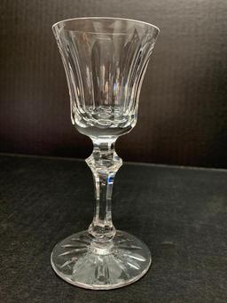 Set of 6 Waterford Crystal Stemmed Cordial/Shot Glasses. They are 5" Tall - As Pictured