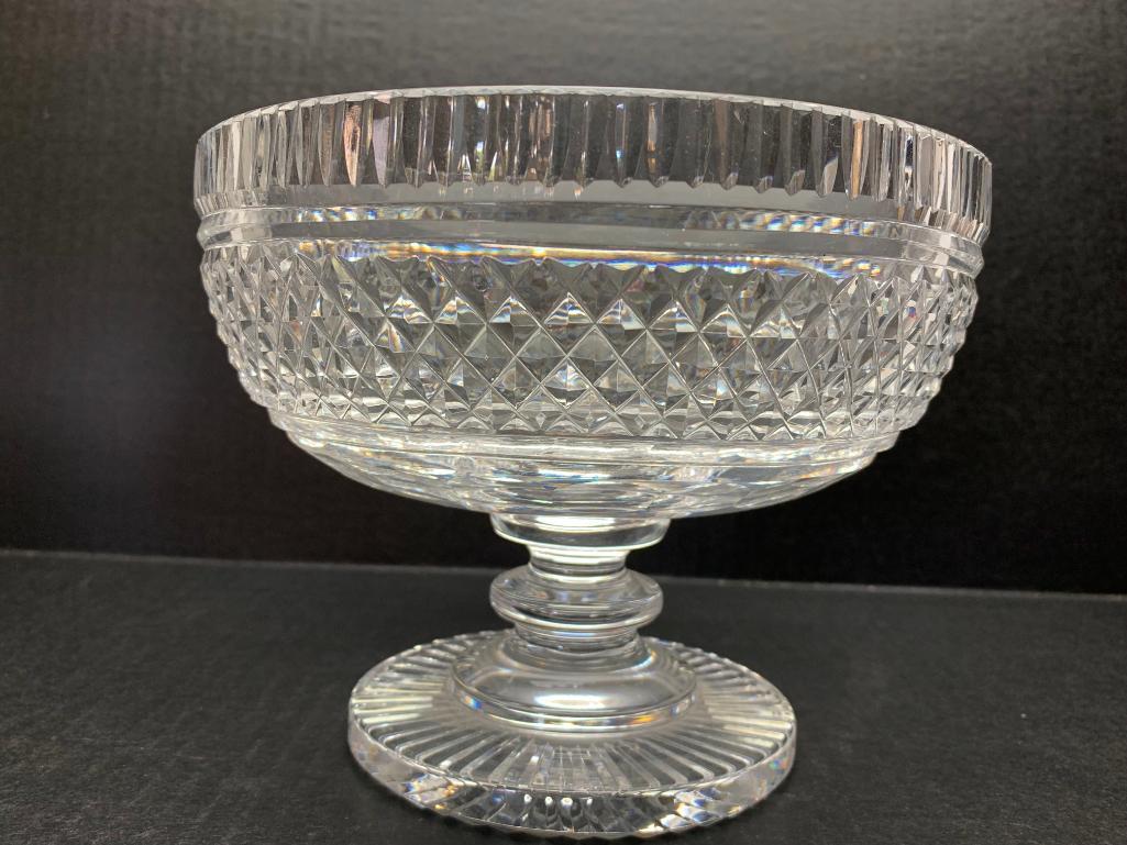 Waterford Crystal Footed Centerpiece Bowl. This is 6" Tall - As Pictured