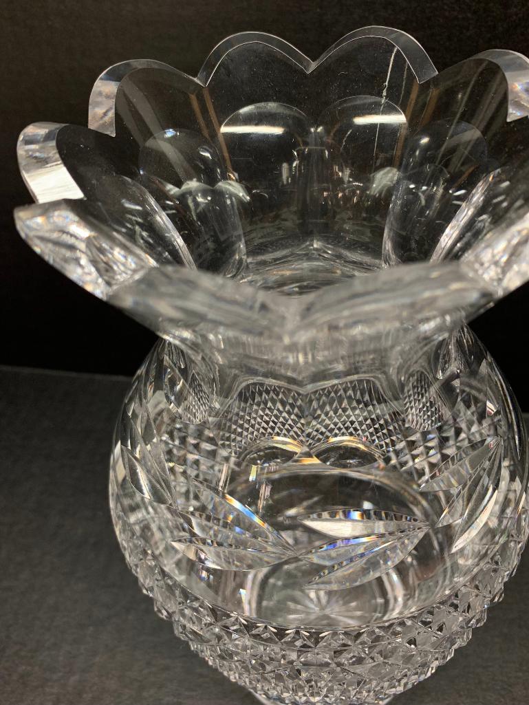 Waterford Crystal Vase. This is 9" Tall - As Pictured
