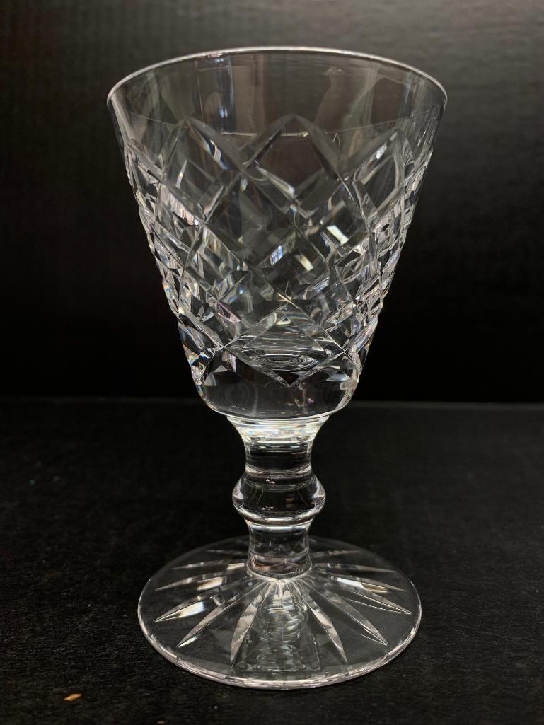 Set of 6 Waterford Crystal Cordial Glasses. They are 4" Tall - As Pictured