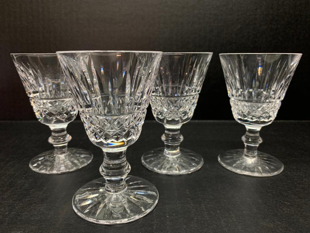 Set of 4 Waterford Crystal Cordial Glasses. They are 3" Tall - As Pictured