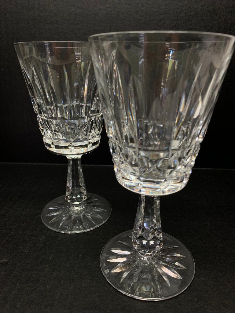 Pair of Waterford Crystal Wine Goblets. They are Approx 7" Tall - As Pictured