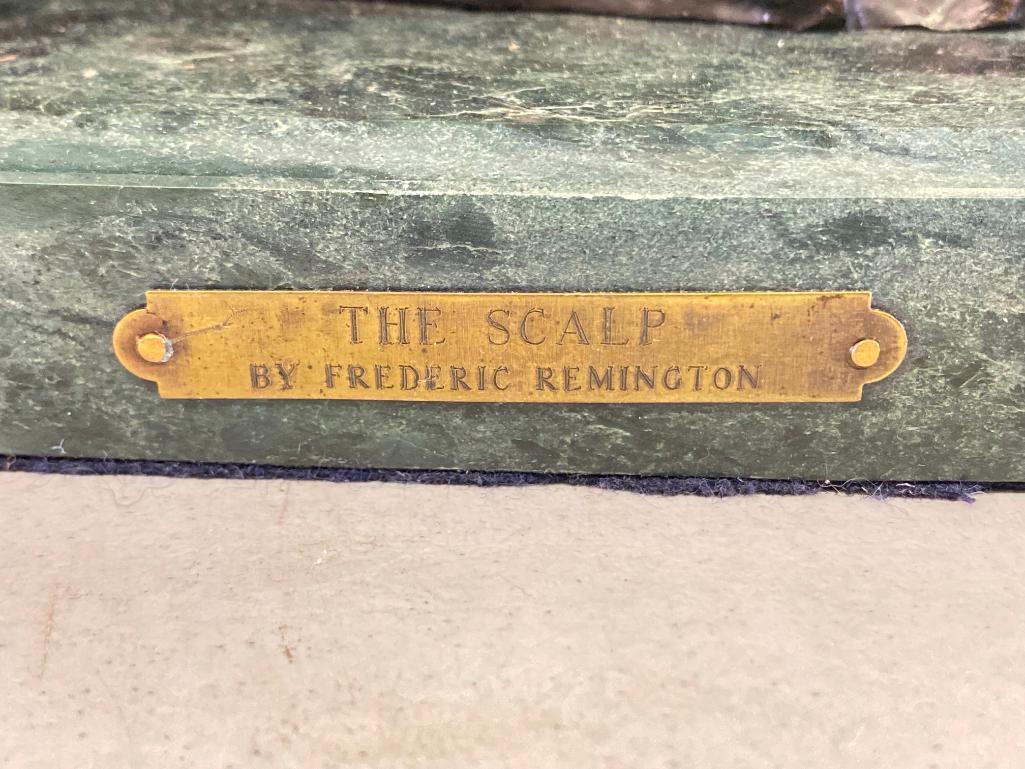 Frederic Remington "The Scout" Sculpture. This is 25" T x 20 L - As Pictured