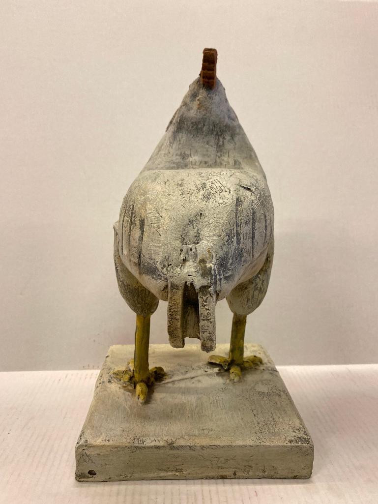 Resin Rooster. This is 15.5" Tall - As Pictured