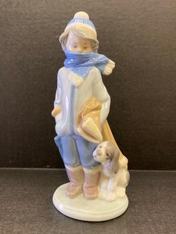 Lladro "Winter" Figurine. This is 8" Tall - As Pictured