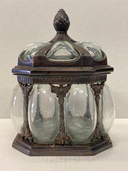 Decorative Canister w/Lid. This is 9" Tall - As Pictured