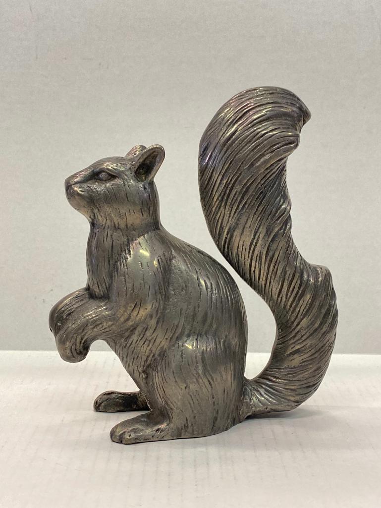 Pewter Squirrel. This is 8" Tall - As Pictured