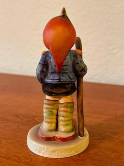 Vintage Hummel Boy w/Cane & Slippers. This is Signed by the Artist and 3.5" Tall - As Pictured