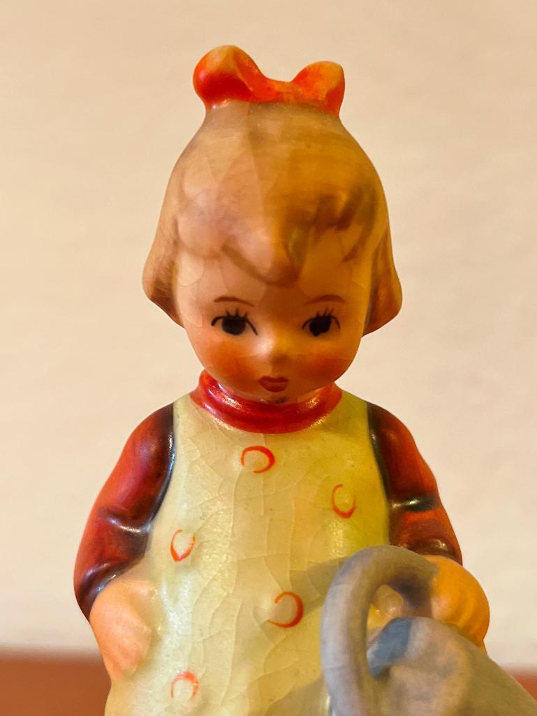 Vintage Hummel Girl w/Watering Can "Little Gardner". This is Signed by the Artist and is 4.5" Tall