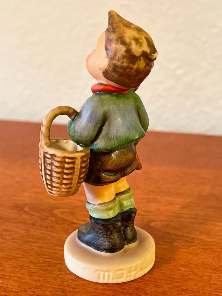 Vintage Hummel "Village Boy". This is Signed by the Artist and is 4" Tall - As Pictured