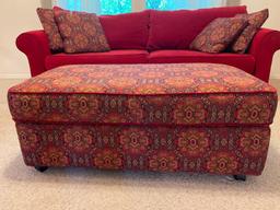 Matching Ottoman to Sofa. This is 18" T x 47" L x 26" D - As Pictured