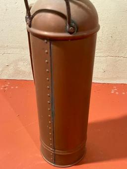 Vintage Copper Fire Exstinguisher Elmira, NY. This is 25" Tall - As Pictured