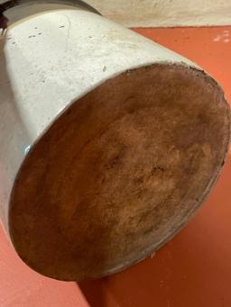 Pottery Crock. This has Some Cracks. It is 9" T x 10" in Diameter - As Pictured