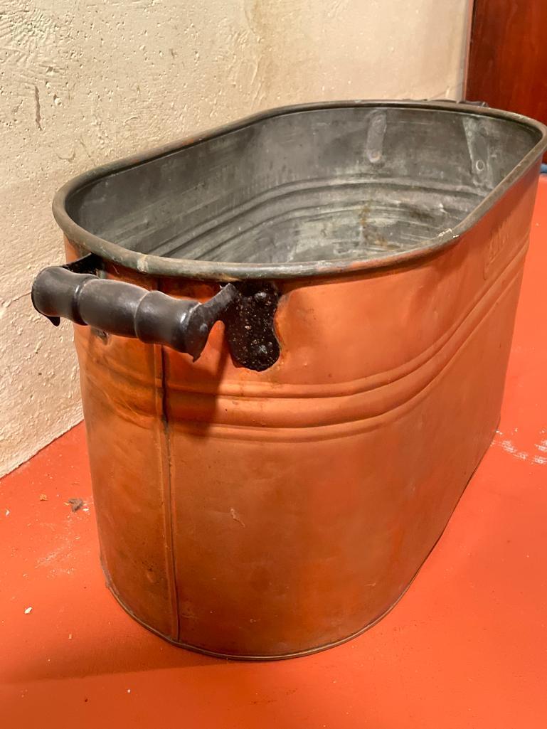 13" x 26" Copper Wash Boiler - As Pictured