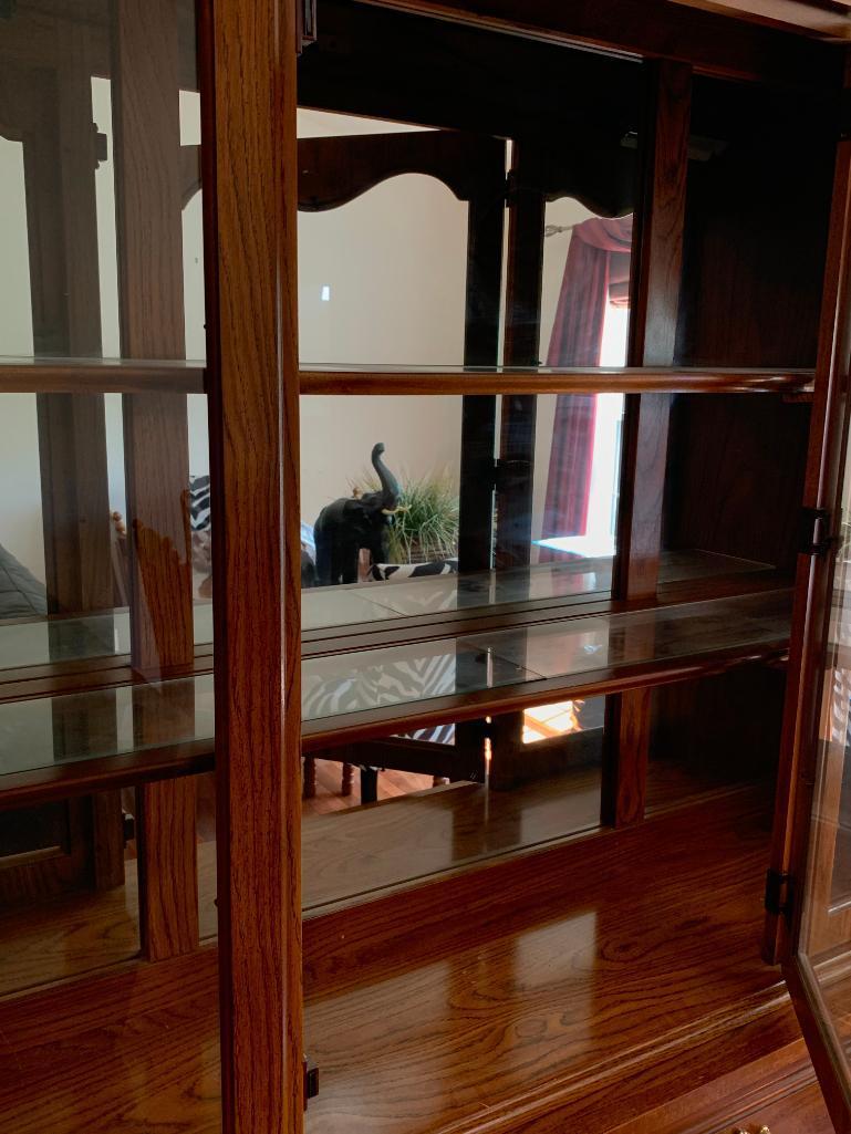 2 Piece Broyhill China Hutch. This is 78" T x 57" W x 15" D - As Pictured