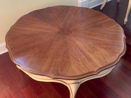 Round Coffee Table by Thomasville. This is 17" T x 39" in Diameter - As Pictured