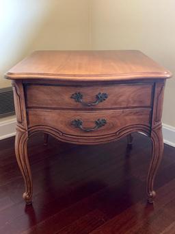 Side Table w/Drawer by Thomasville. This is 22" T x 26" W x 24" D - As Pictured