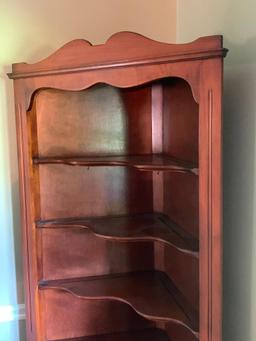 Wooden Corner Hutch. This is 72" T x 30" W x 15" D - As Pictured