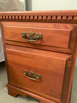 Wood Nightstand. This is 22" T x 16" W x 24" D - As Pictured