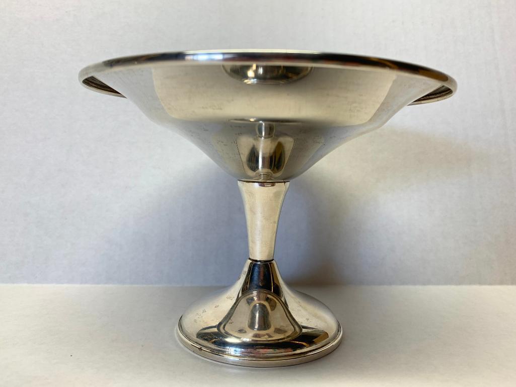 Reed & Barton Sterling Weighted & Reinforced Candle Holder. This is 4" T x 5.5" in Diameter