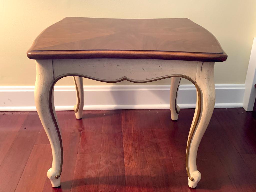 Side Table by Thomasville. This is 17" T x 20" W x 19" D - As Pictured