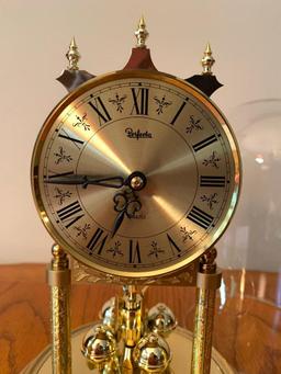 Perfecta Quartz Clock in Glass. This is 9" Tall - As Pictured