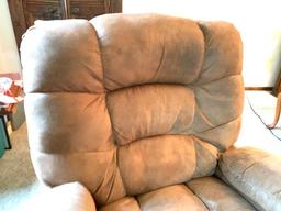 Micro Fiber Recliner. Gently Used. This is 40" T x 42" W x 32" D - As Pictured