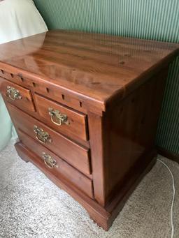 Nightstand w/4 Drawers. Matches Lot #48. This is 25" T x 27" W x 18" D - As Pictured