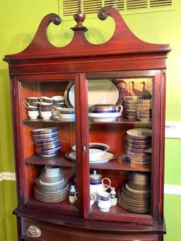 Wood China Cabinet. This is 79" T x 36" W x 15" D. - As Pictured