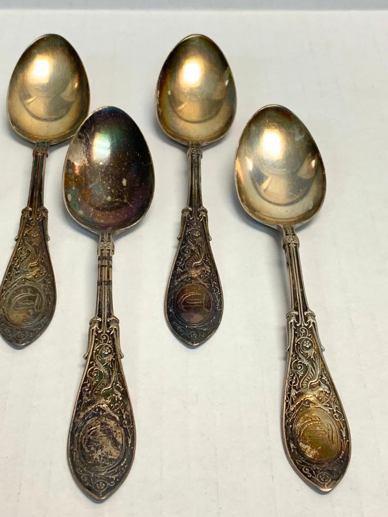 Set of 6 Sterling Silver Spoons.