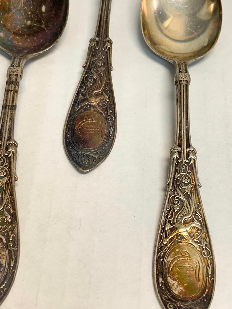 Set of 6 Sterling Silver Spoons.