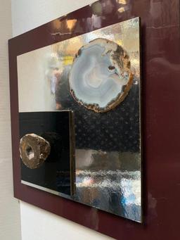 Retro Geode Wall Art. This is 14" x 14"