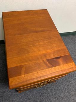 Filing Cabinet w/Two Drawers. This is 22" T x 16" W x 24" D