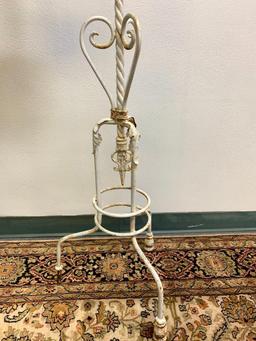 68" Wrought Iron Candle Stand. Needs Some Repairs & Paint