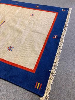 82" x 55" Mexican Style Area Rug. Appears to be New