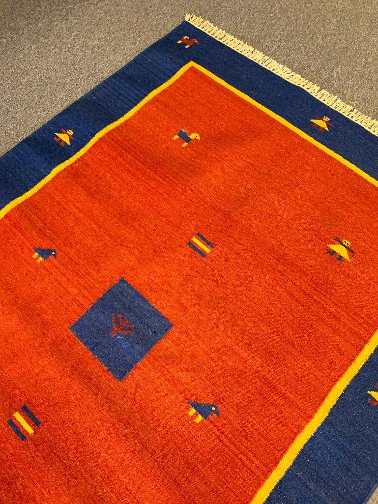 82" x 55" Mexican Style Area Rug. Appears to be New