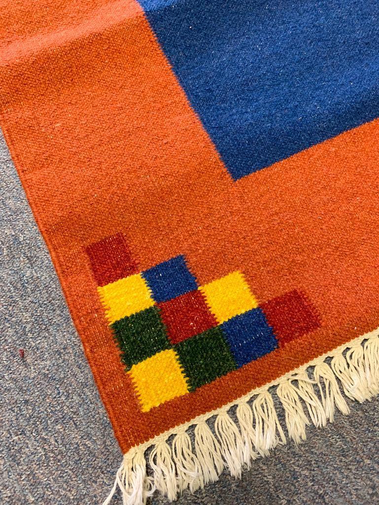 82" x 55" Mexican Style Area Rug. Appears to be New