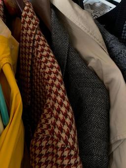 Lot of Nice Men's Clothes Incl Shirts, Pants, Sweaters, Dress Coats & Shoes Sizes L-XL Pants 38 x 30