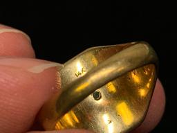 1928 14K Monogram B Class Ring Size 4.75 Weight 7.6g