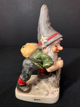 Vintage German Hummel Co-Boy Gnomes "Monty The Mountain Climber". This is 8" Tall