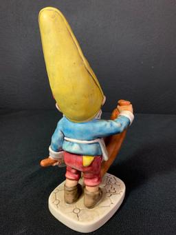 Vintage German Hummel Co-Boy Gnomes "Wim The Court Supplier". This is 8" Tall