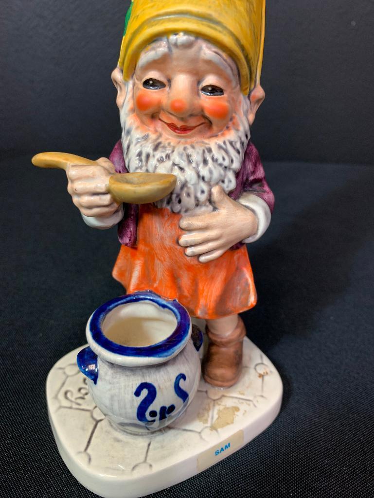 Vintage German Hummel Co-Boy Gnomes "Sam The Gourmet". This is 8" Tall